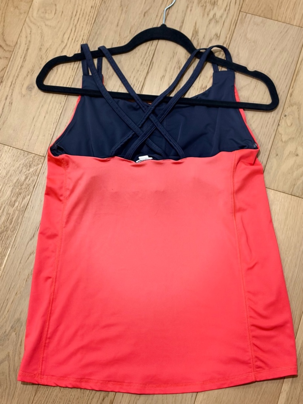 C9 by Champion Coral Tank with Contrast Black Strappy Back - Picture 4 of 7